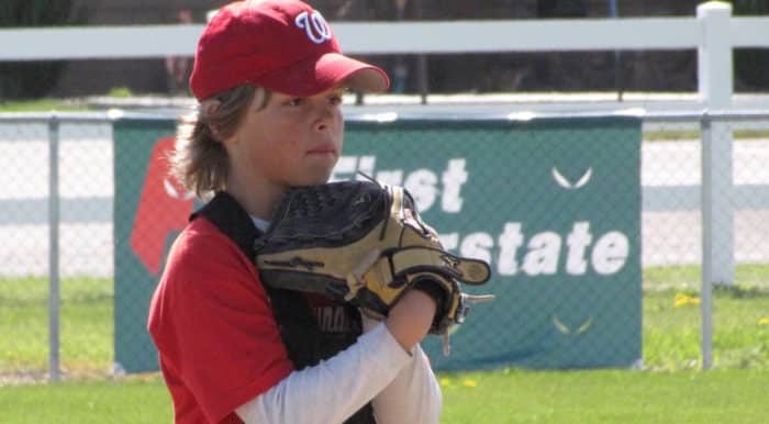 Laura Munson Young Son Pitching Baseball