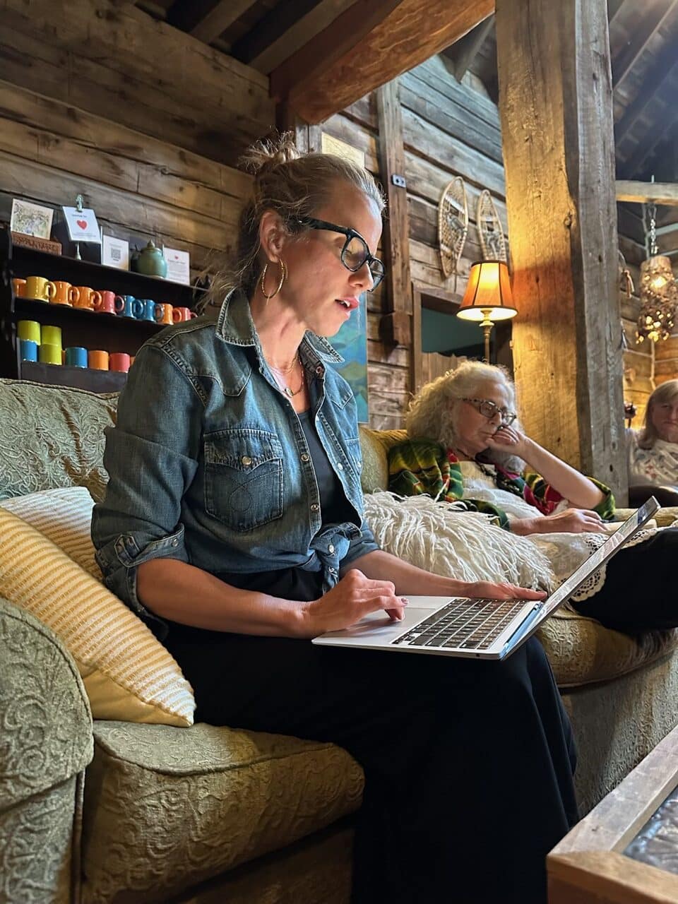 Women at Evening Class Haven Writing Retreat Montana Laura Munson