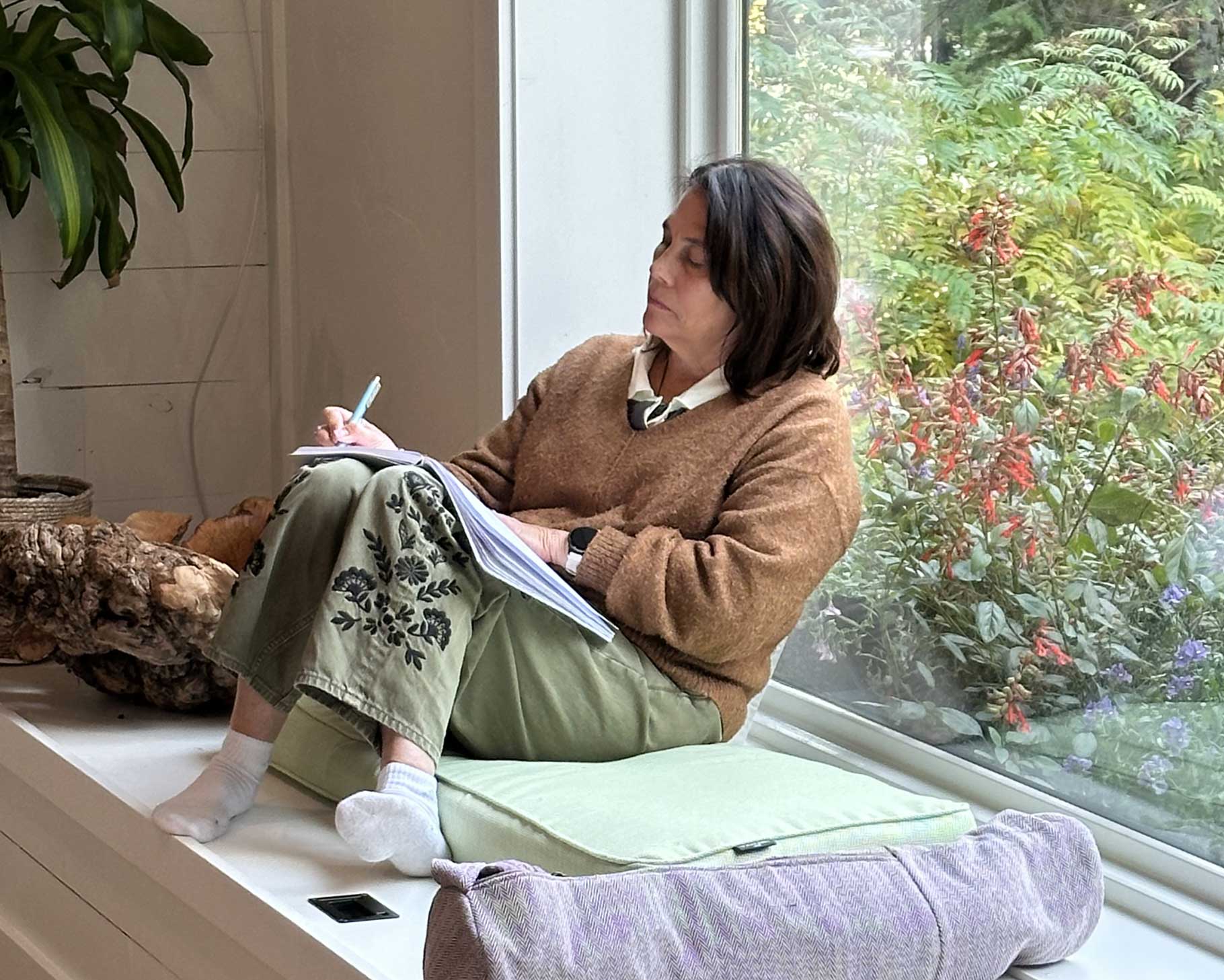 Writer-Writing-at-Laura-Munson-Haven-Montana