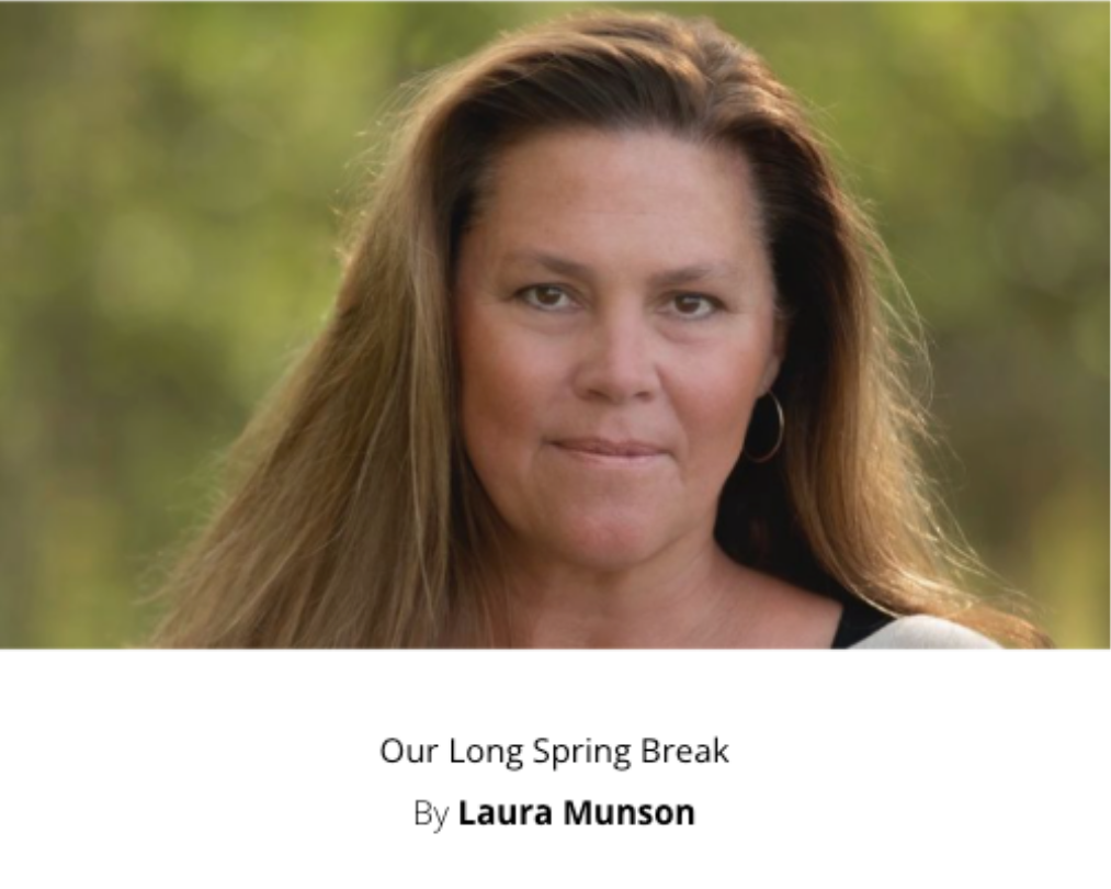 Laura Munson article in Maria Shrivers Sunday Papers