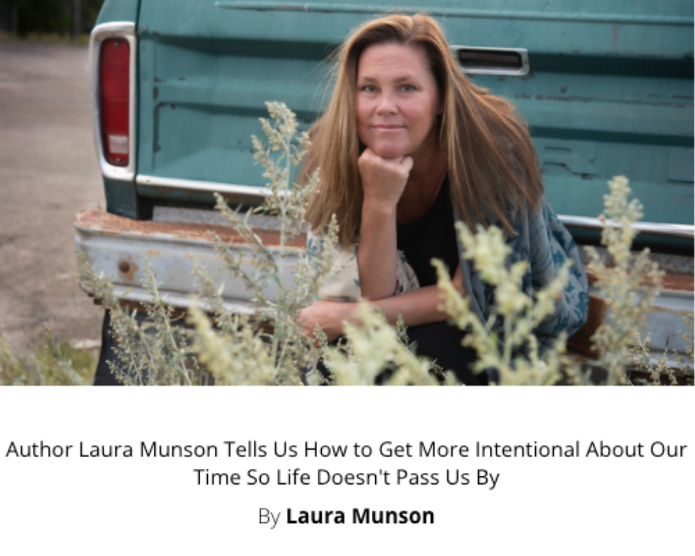 Laura Munson article in Maria Shrivers Sunday Papers
